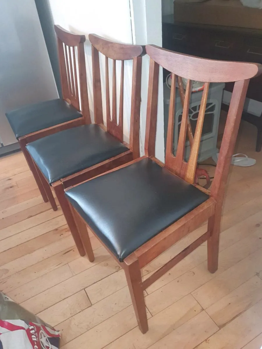 Gplan brasilla dining chairs x3 - Image 3