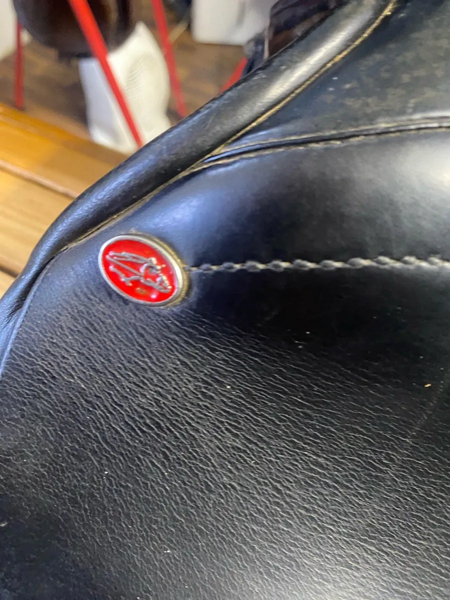16” lemetex pony black Leather saddle - Image 2