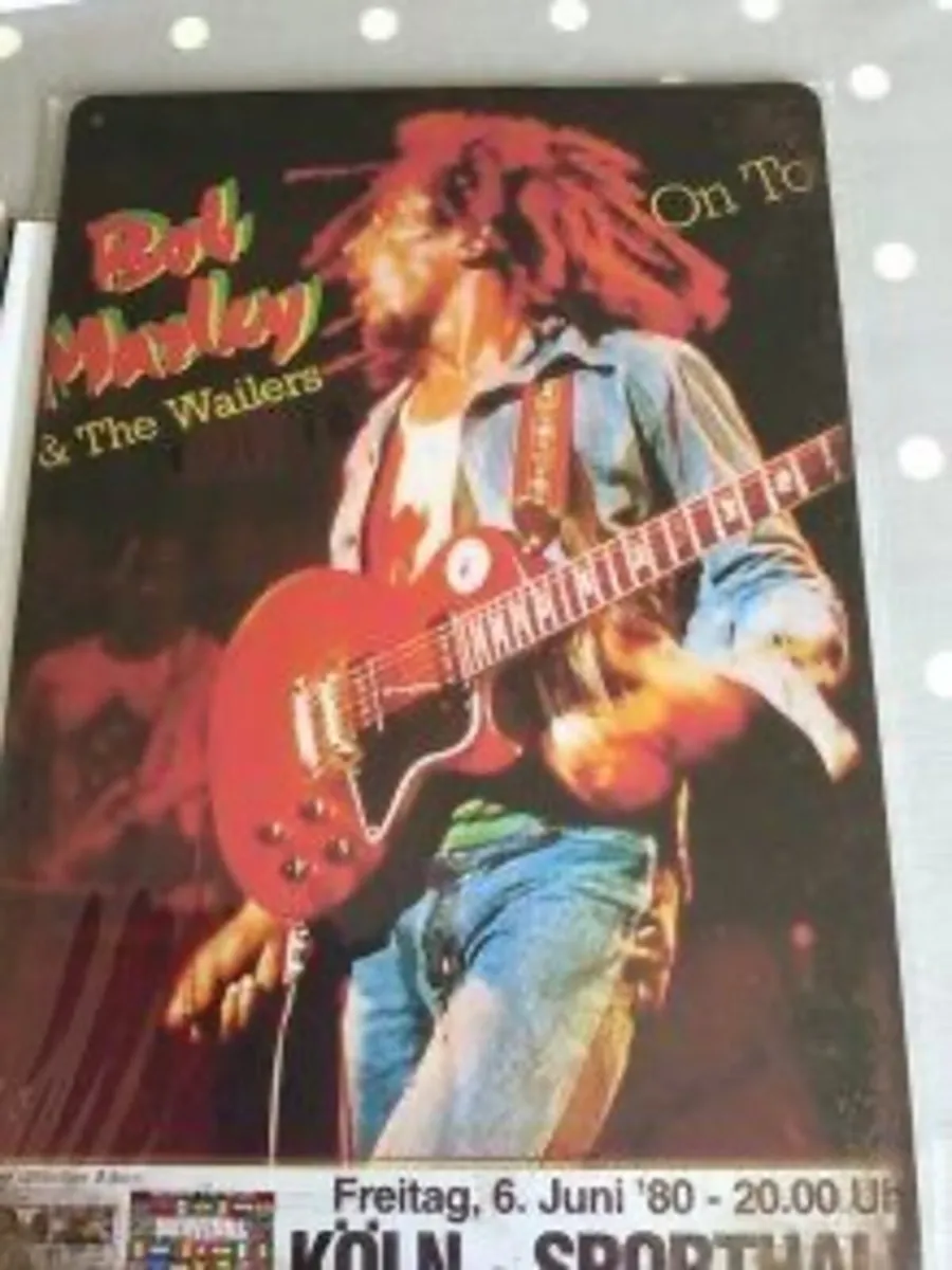Bob Marley Metal Wall Plaque