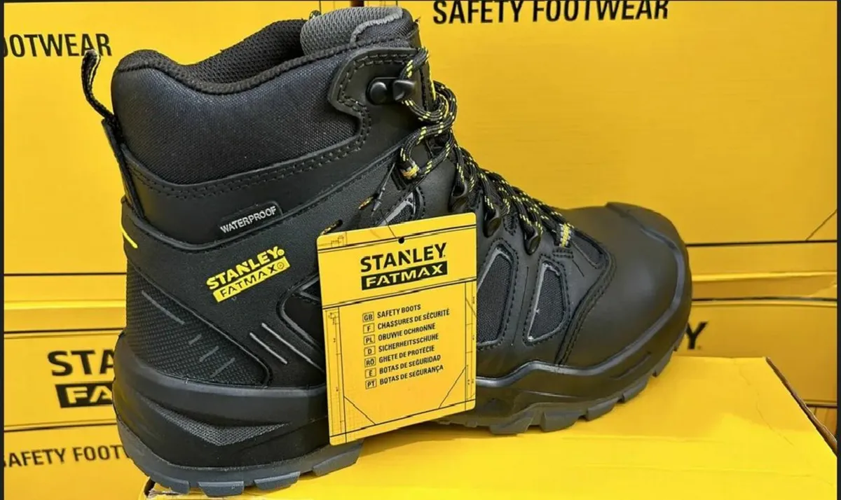 STANLEY SAFETY WORK BOOTS - - FREE SHIPPING - - - Image 1