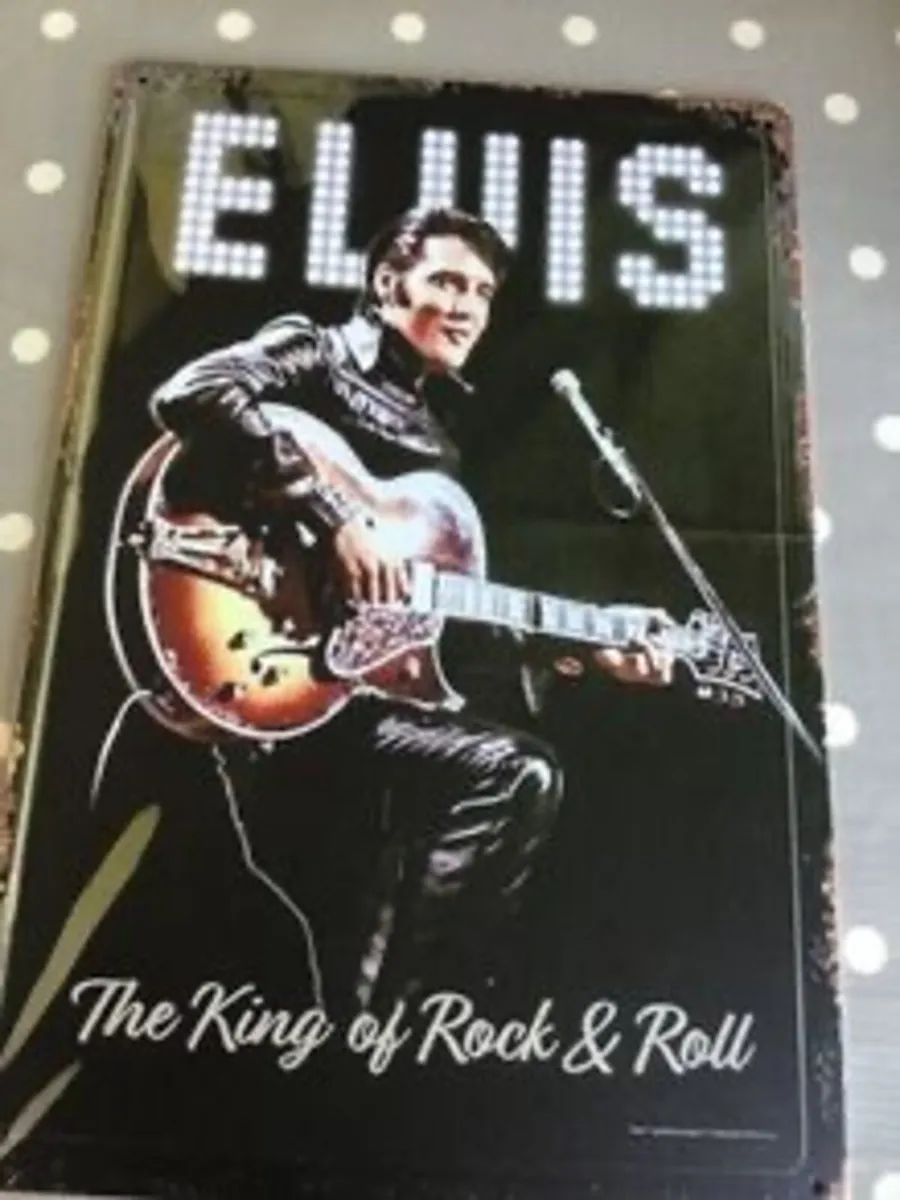 Elvis Presley Metal Wall Plaque