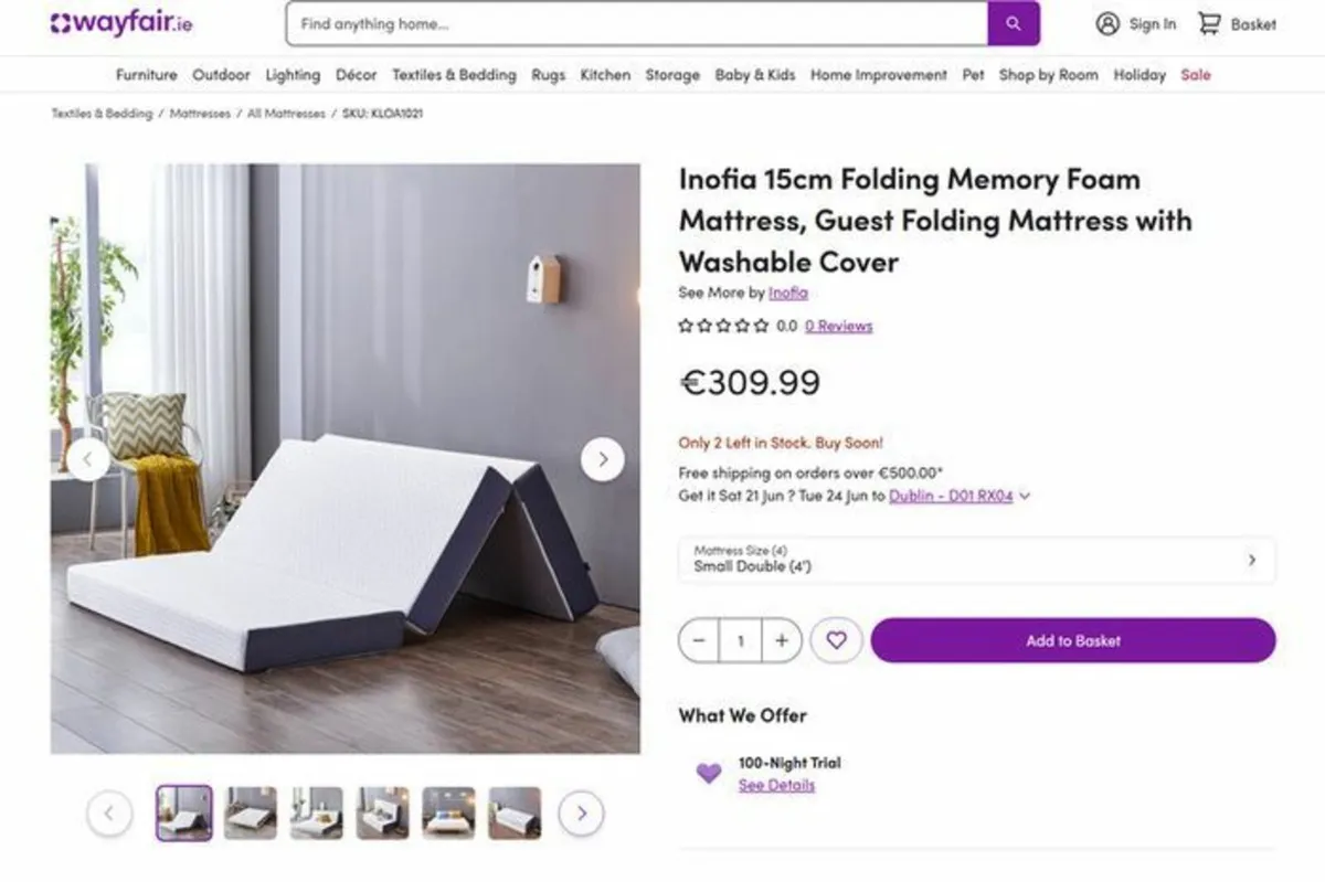 (Must Go) Inofia Premium Memory Foam Mattress - Image 4