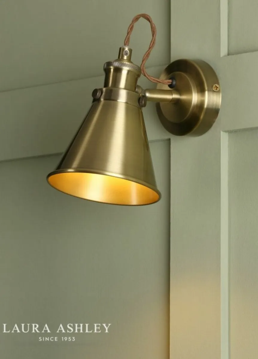 New Brass Wall Light - Laura Ashley - Image 1