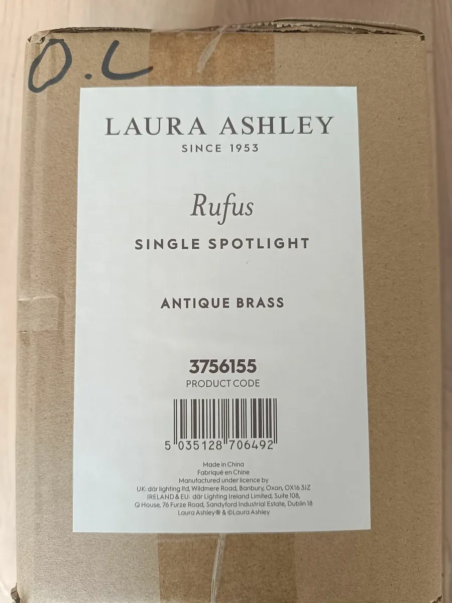 New Brass Wall Light - Laura Ashley - Image 2