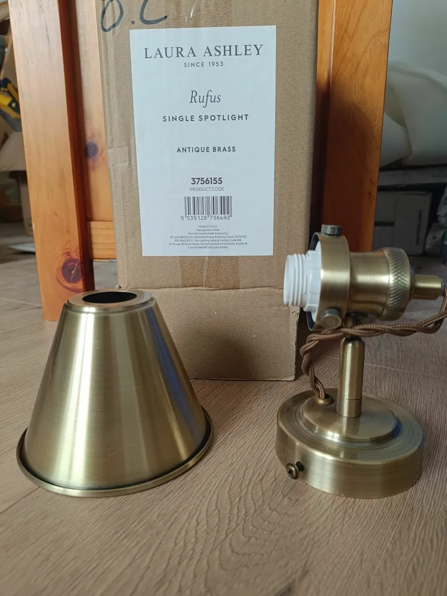 New Brass Wall Light - Laura Ashley - Image 3