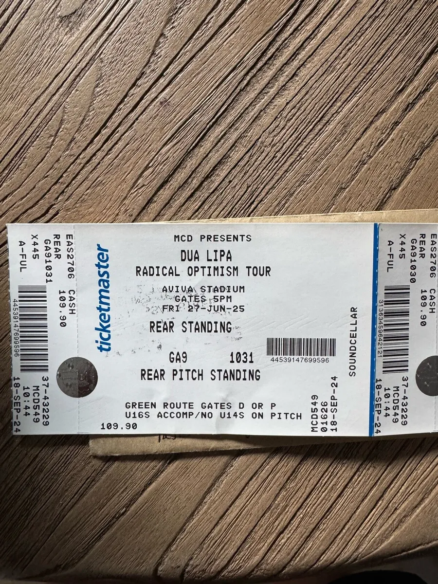 Concert tickets - Image 2