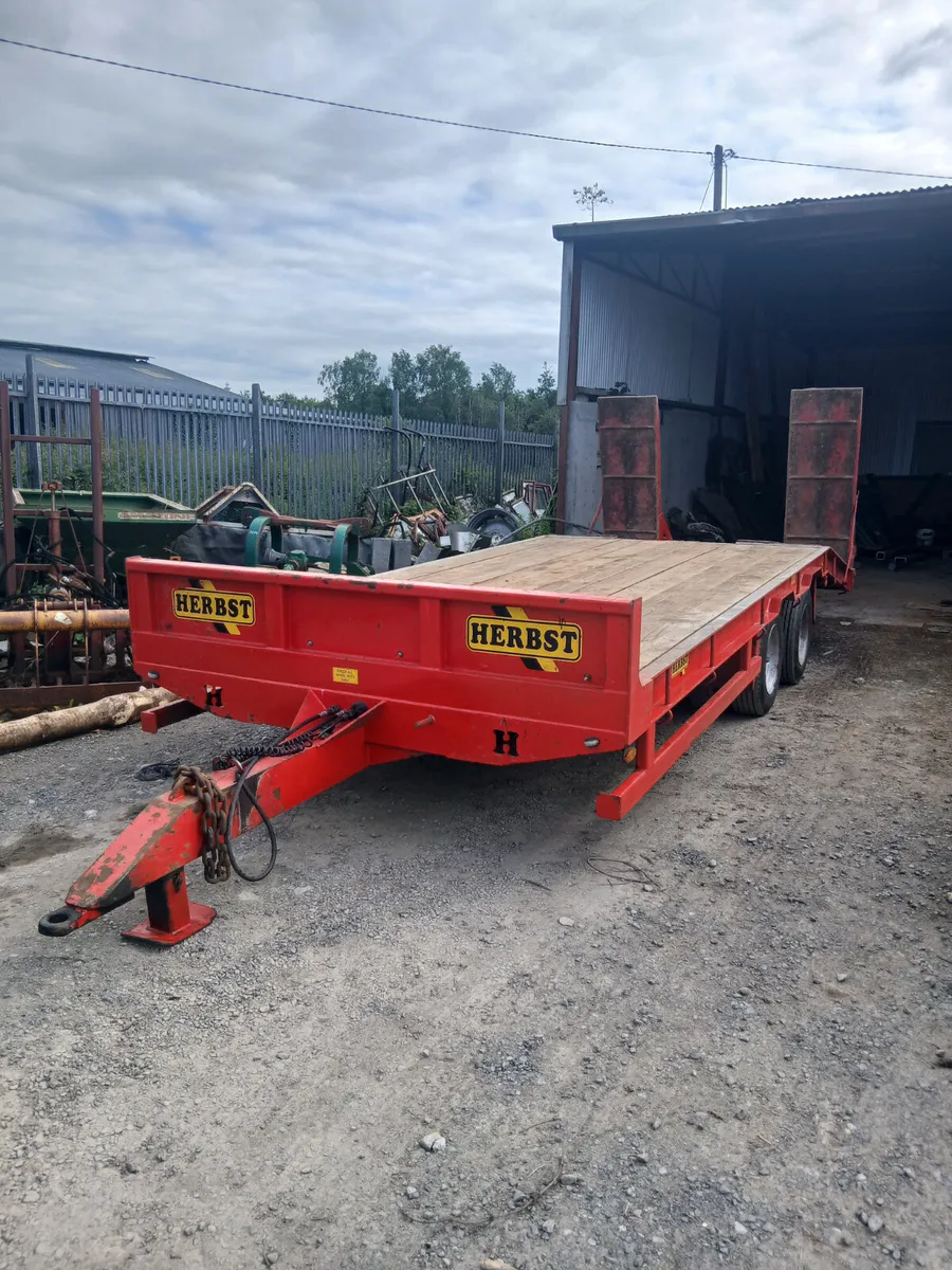 Herbst twin axle low loader for sale. - Image 1