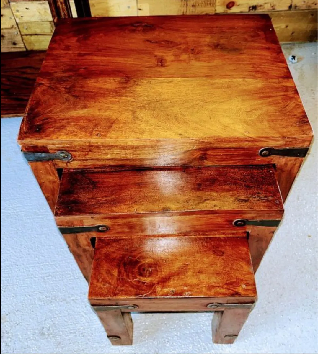 Vintage Indian Rosewood Tables - Image 2