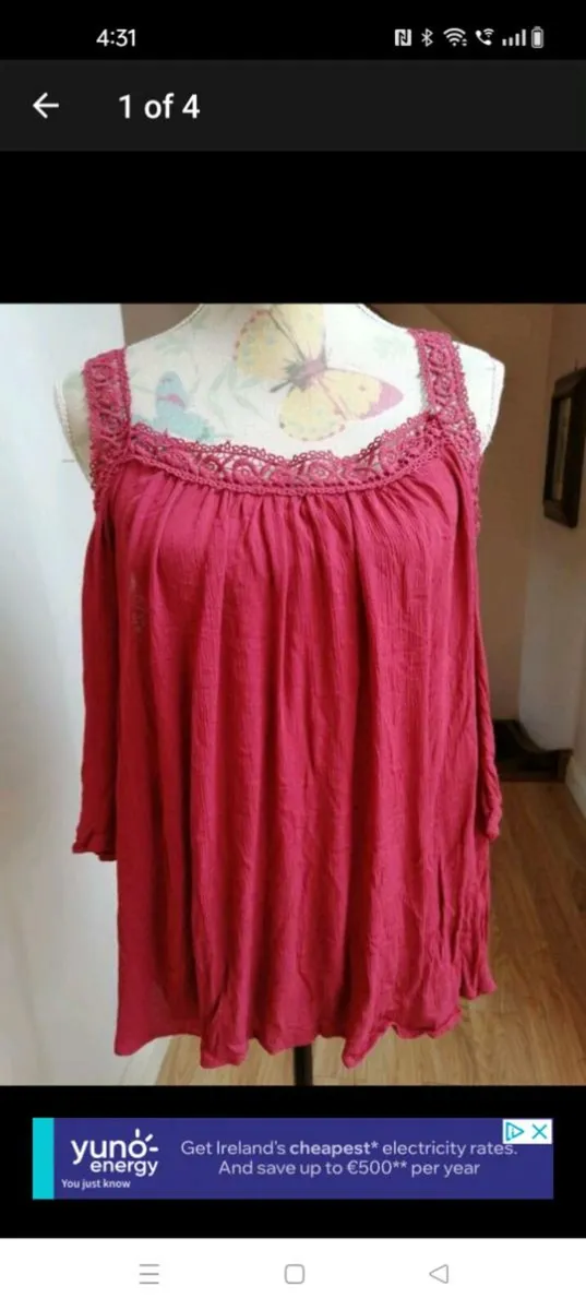 Ladies Coldshoulder top  new with tags - Image 1