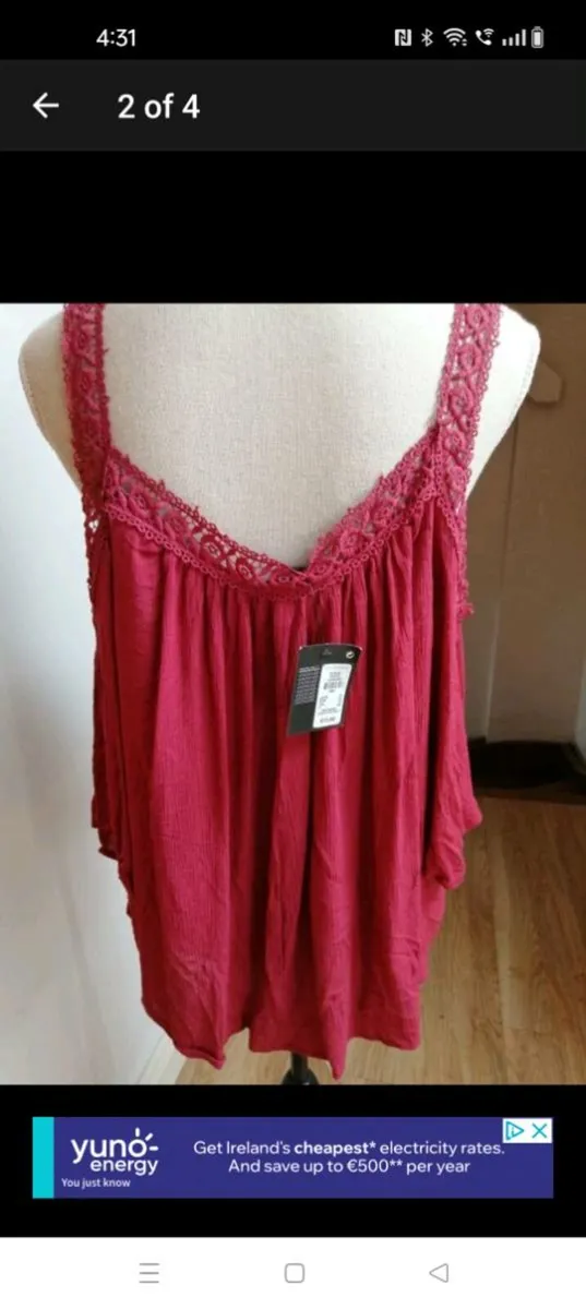 Ladies Coldshoulder top  new with tags - Image 2