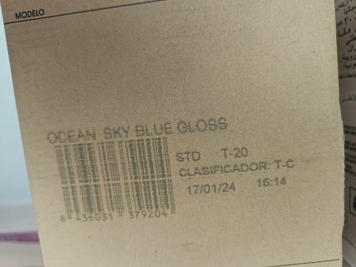 Ocean sky blue gloss tiles x 3 boxes - Image 2
