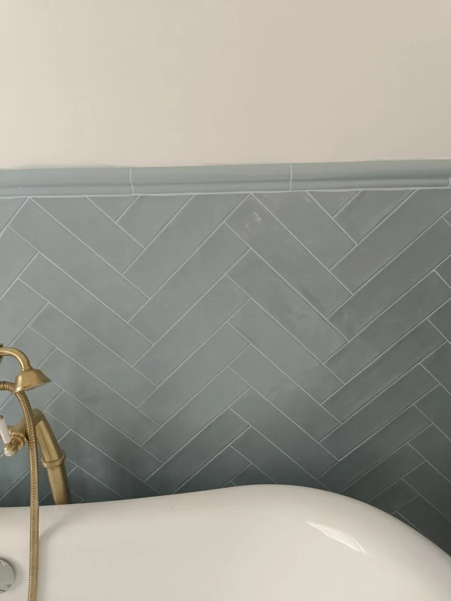 Ocean sky blue gloss tiles x 3 boxes - Image 1