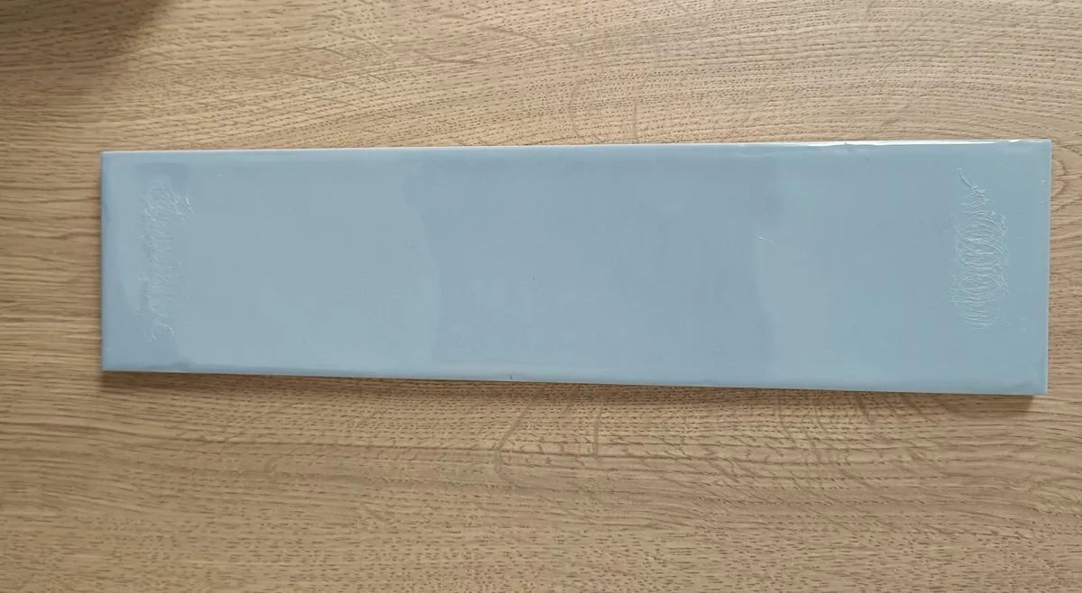 Ocean sky blue gloss tiles x 3 boxes - Image 3