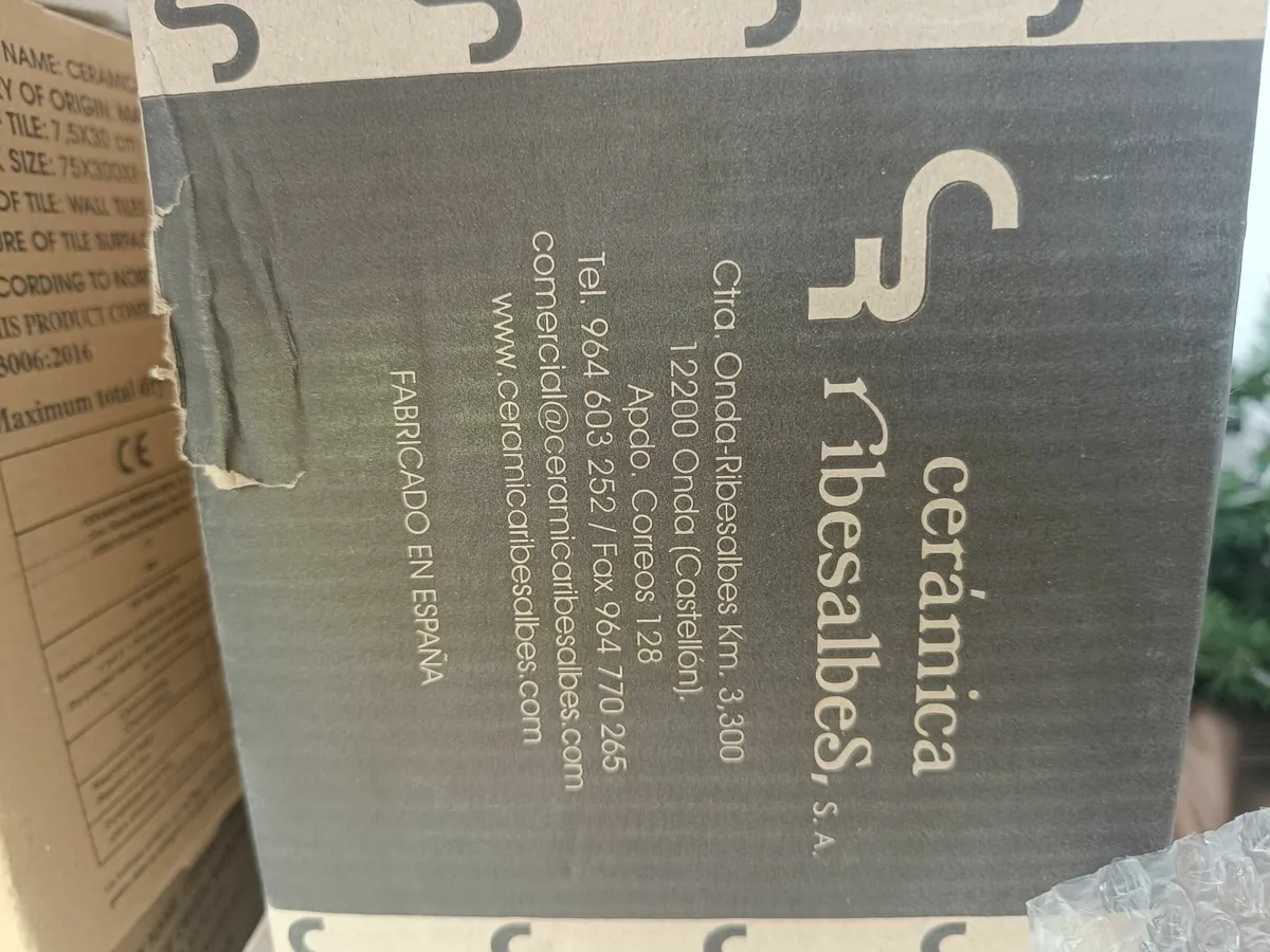 Ocean sky blue gloss tiles x 3 boxes - Image 4