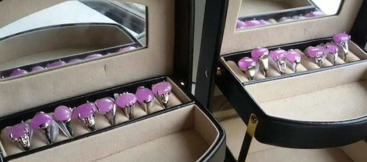 Pink Agate Rings