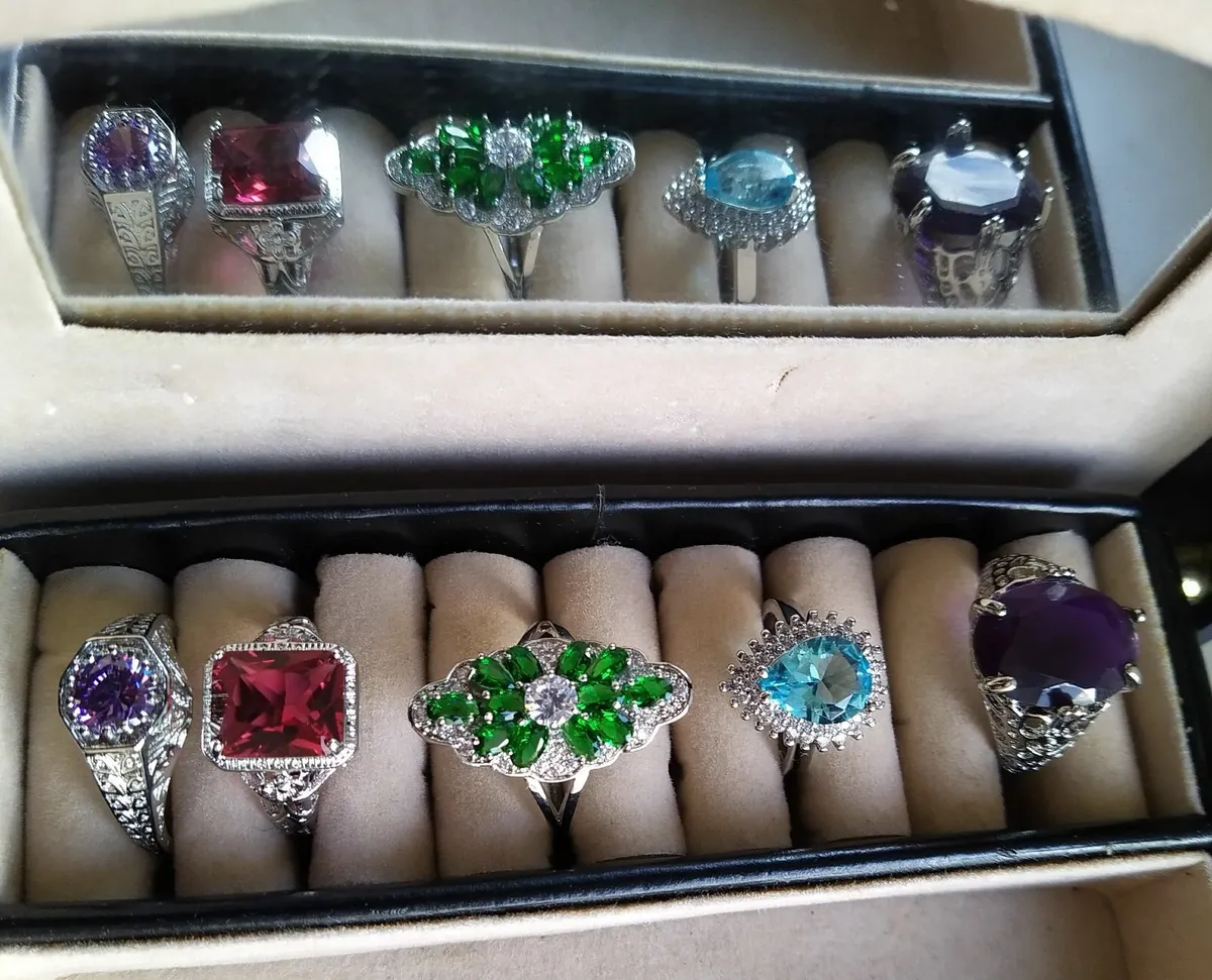 Various Gemstone Rings - Image 1