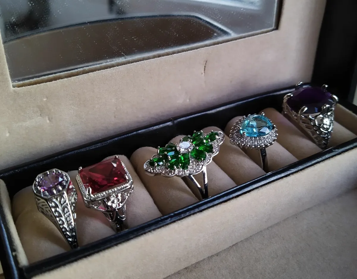 Various Gemstone Rings - Image 2
