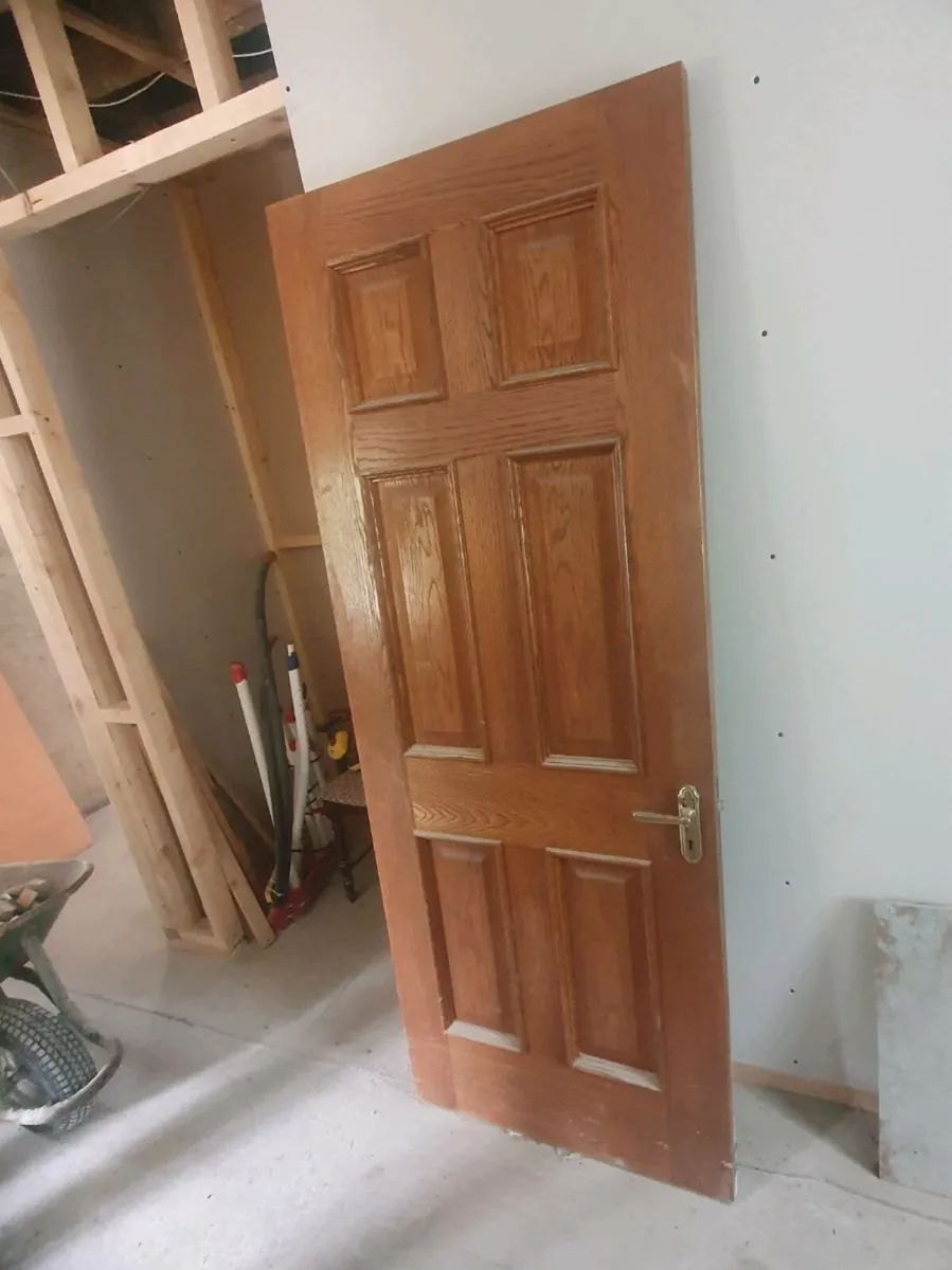 Internal solid oak wooden door