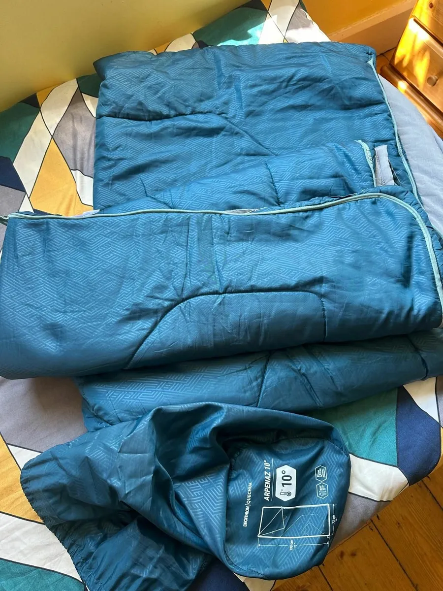 sleeping bag - QUECHUA COTTON SLEEPING BAG 10° - Image 2