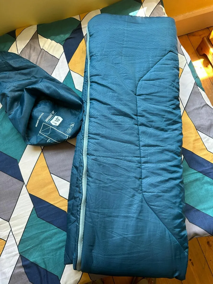 sleeping bag - QUECHUA COTTON SLEEPING BAG 10° - Image 3