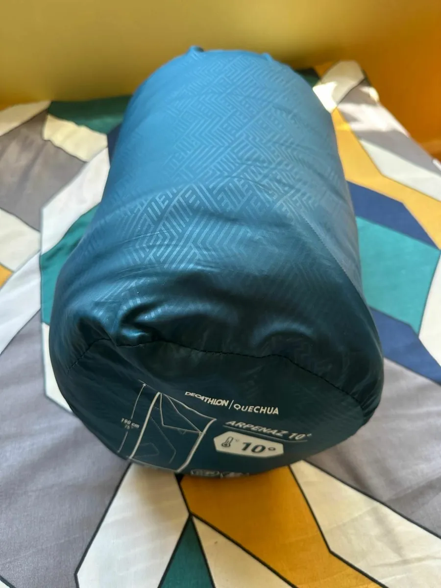 sleeping bag - QUECHUA COTTON SLEEPING BAG 10° - Image 1