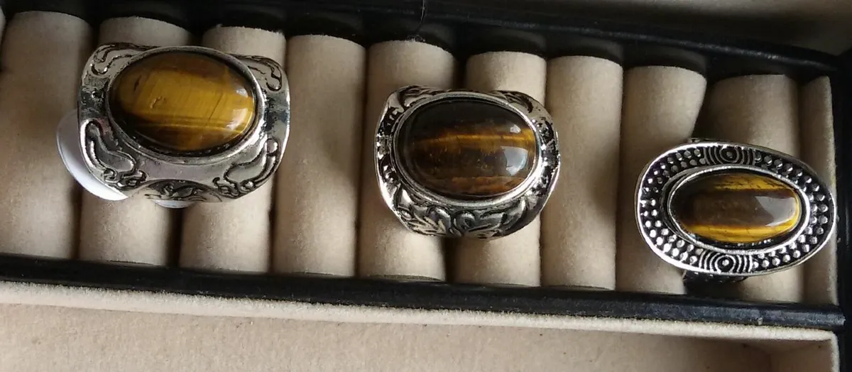 Tiger's Eye Rings - Image 1