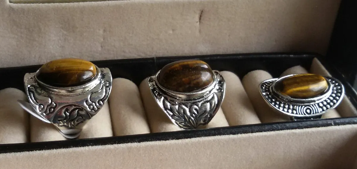 Tiger's Eye Rings - Image 2