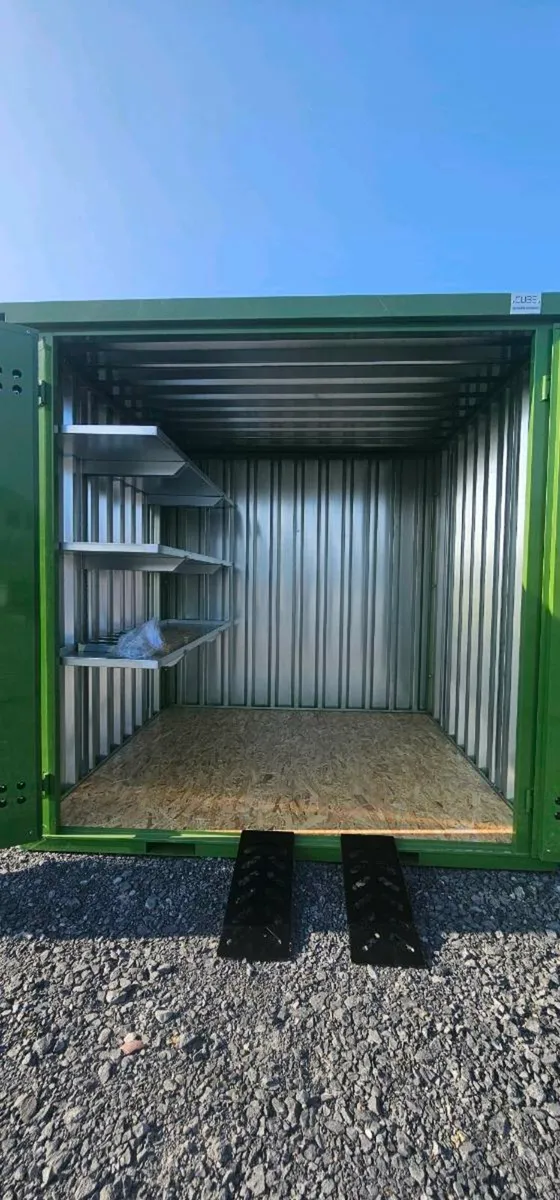 Flatpack storage units, heavy-duty steel shed - Image 2