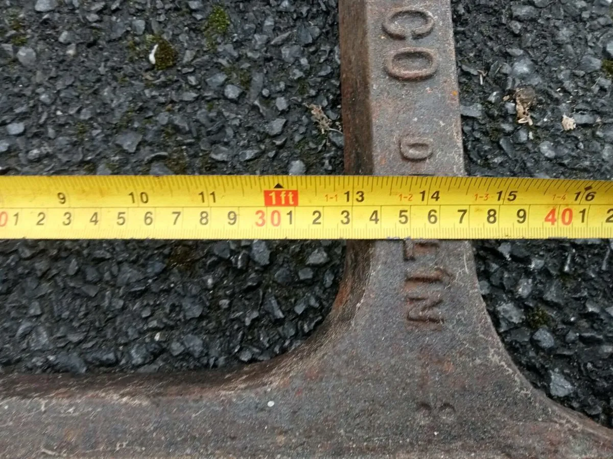 Old school desk frame t r Scott and co Dublin - Image 4