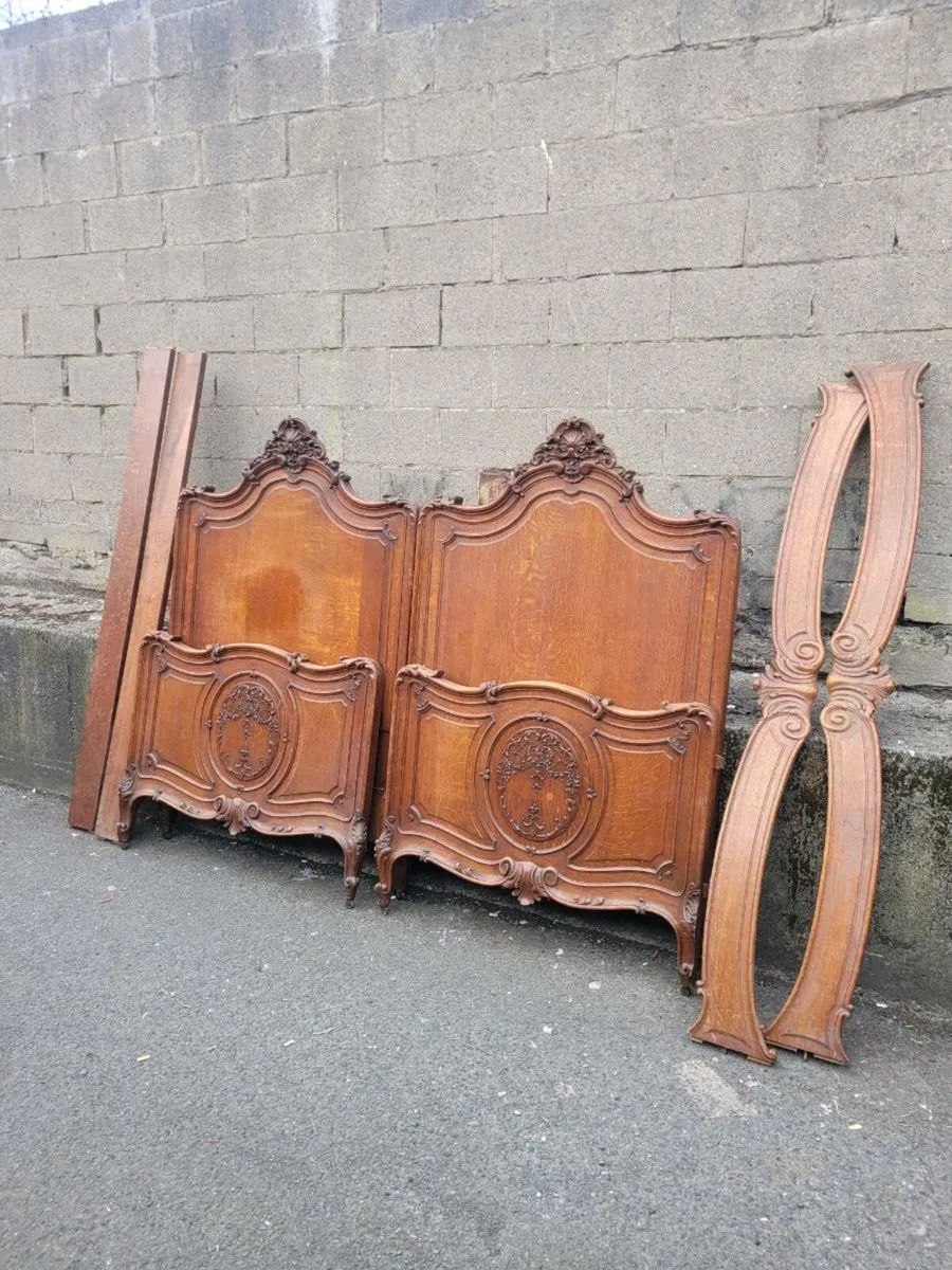 French Super king bed frame 200/200 cm. - Image 1