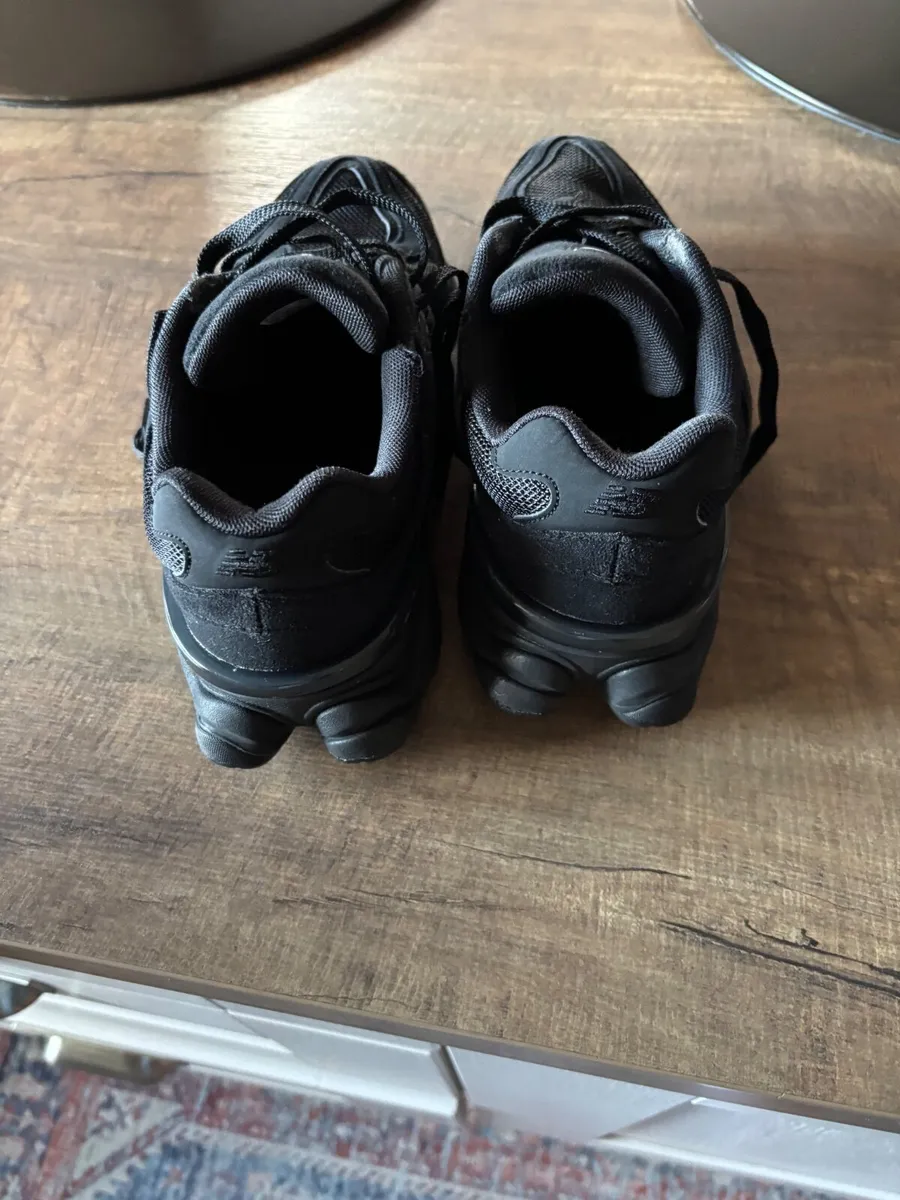 Trainers: New Balance 9060 Triple Black Suede - Image 2