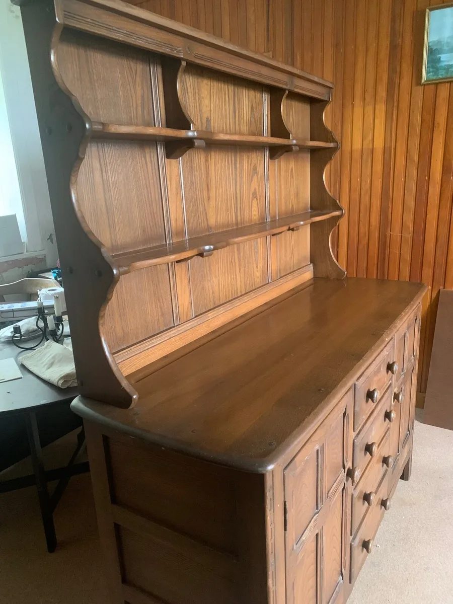 Oak kitchen hutch - Image 4