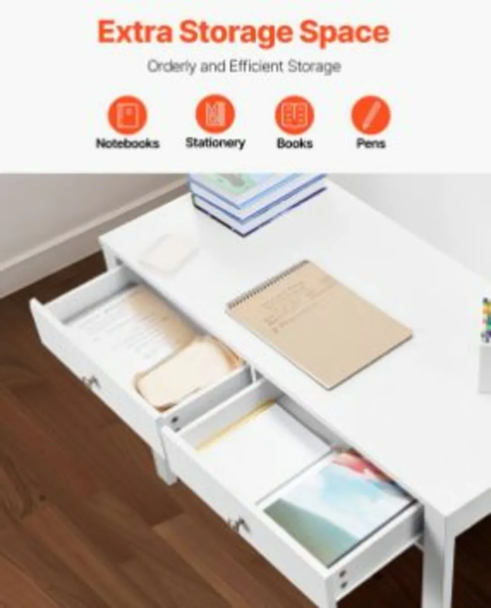 Small Desk with Drawers Kids Desk for Bedroom - Image 2