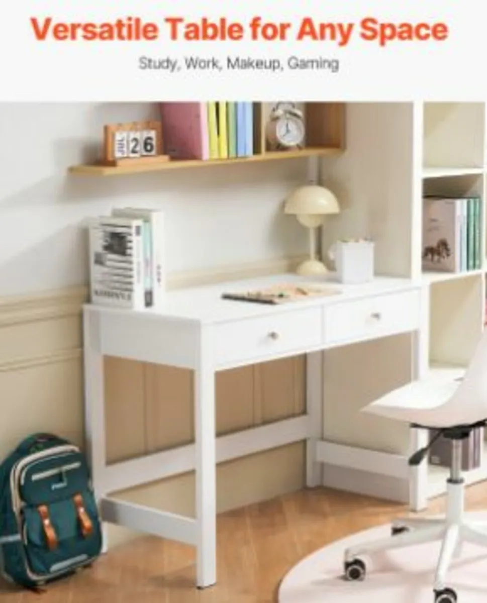 Small Desk with Drawers Kids Desk for Bedroom - Image 3