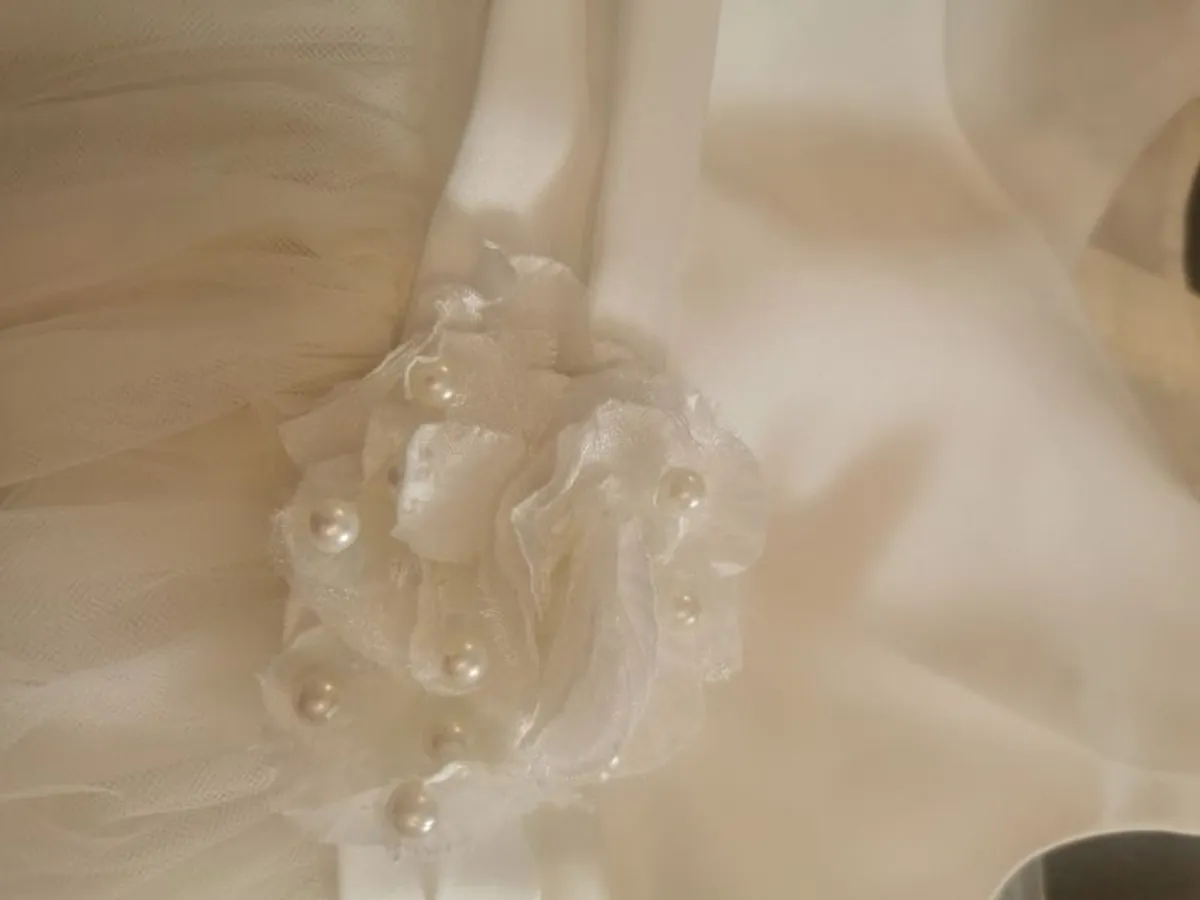 Paul Costelloe Cream Communion or flower girl dress - Image 4
