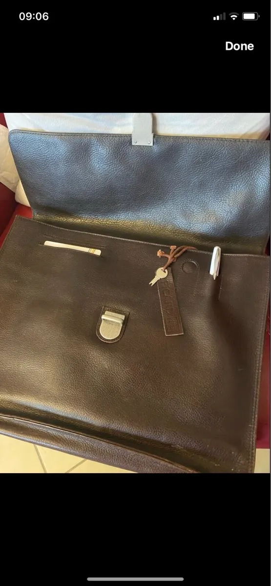 Vintage Picard Leather Laptop Bag/ Briefcase - Image 1
