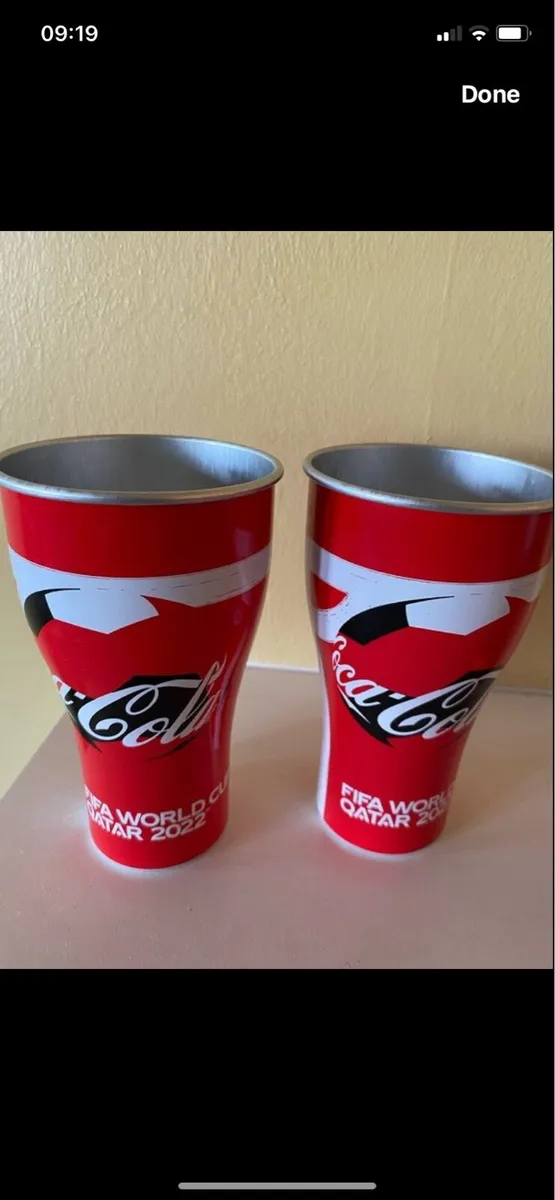 Qatar 2022 World Cup Aluminium Tankards - Image 1