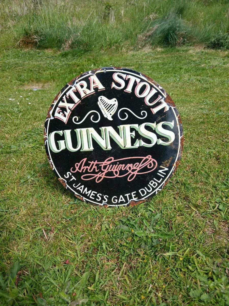 Guinness Extra Stout Enamel Sign - Image 2
