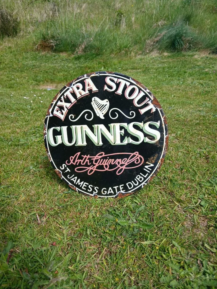 Guinness Extra Stout Enamel Sign - Image 1