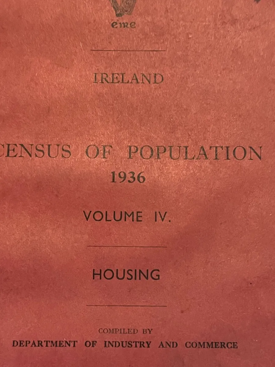 Vintage 1936 Housing Census - Image 1