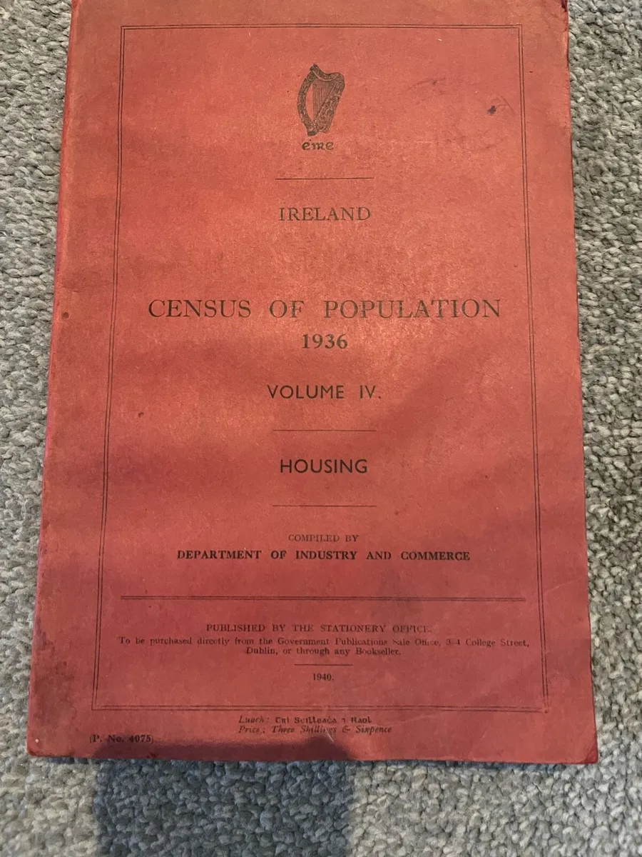 Vintage 1936 Housing Census - Image 2