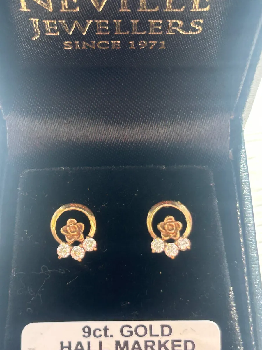 9kt Gold Earrings - Neville Jewellers - Image 1