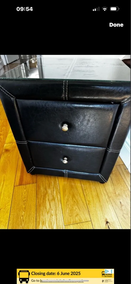 Faux Leather Brown Locker - Image 1