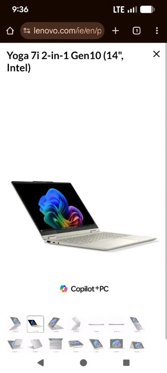 Lenovo Yoga 14" 2-in-1 Intel laptop free headset - Image 1