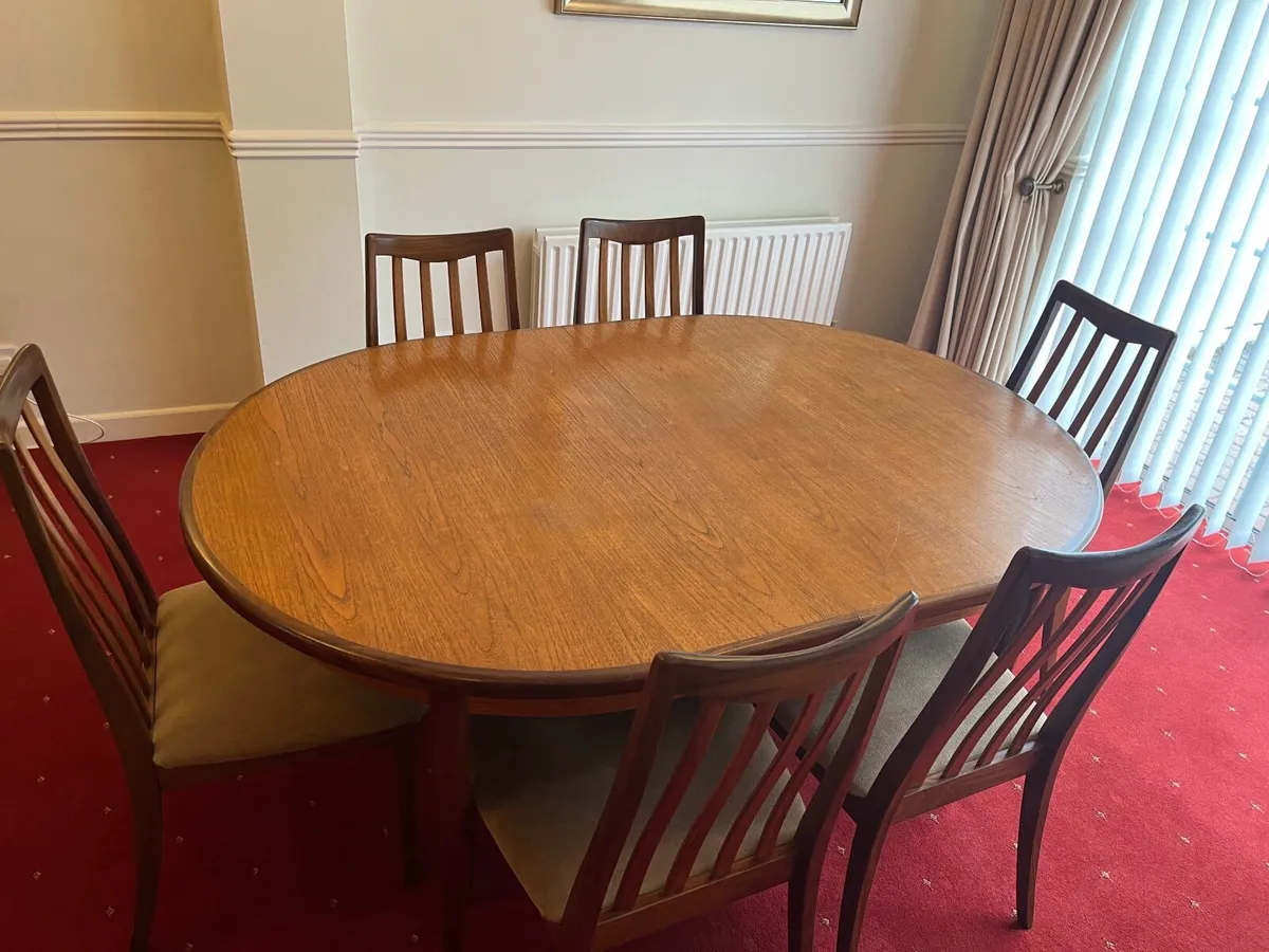 G-Plan Mid-Century Extendable Dining Table &Chairs - Image 1