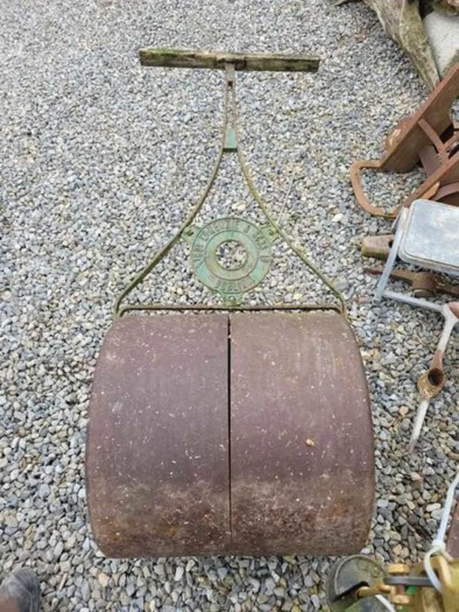 Antique Victorian Lawn Roller delivery available - Image 3
