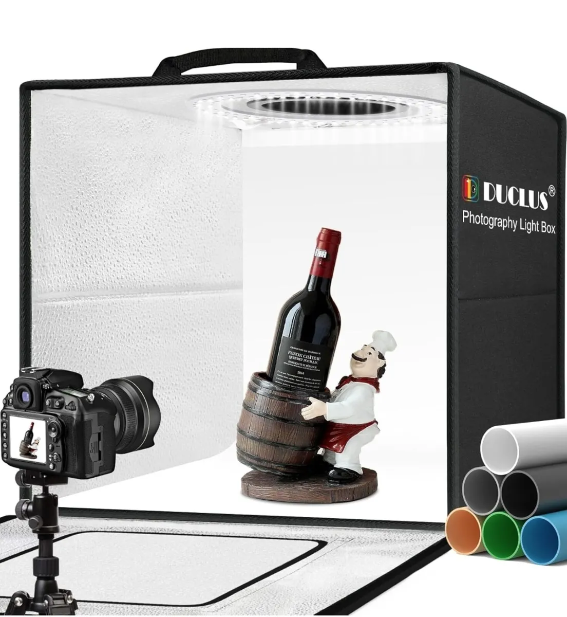 Duclus Portable Photo Booth Light Box – Adjustable