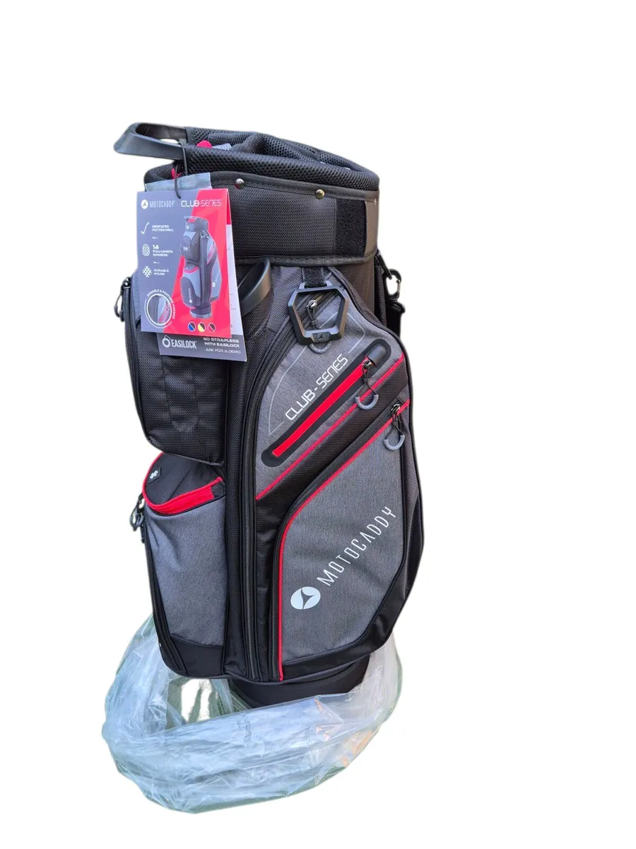 Motocaddy Club Series Cart Bag Black-Red - Image 2