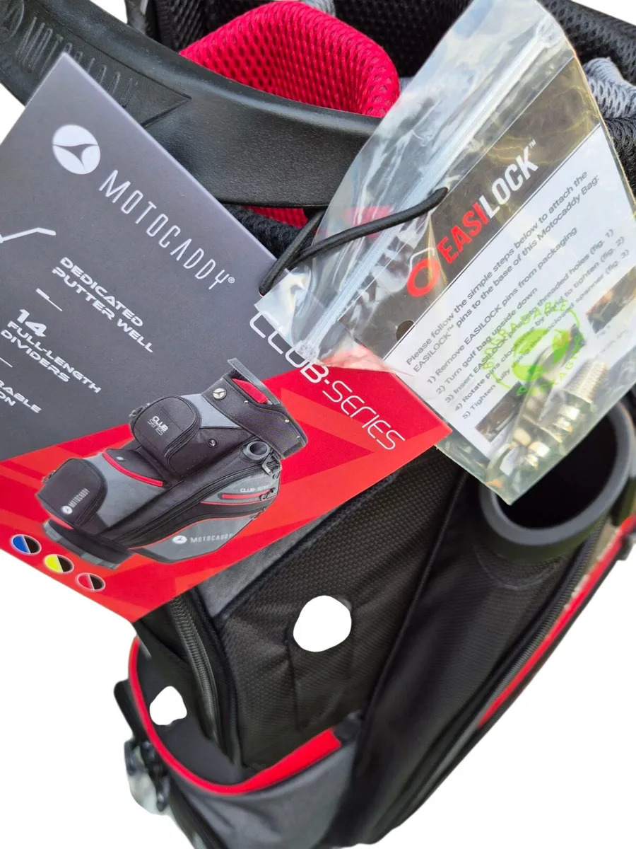Motocaddy Club Series Cart Bag Black-Red - Image 3