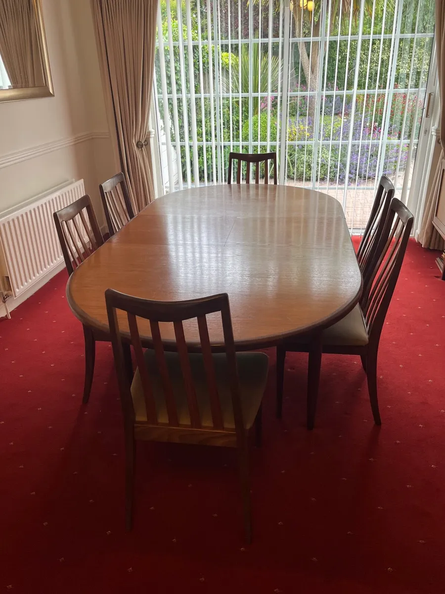 G-Plan Mid-Century Extendable Dining Table &Chairs - Image 3